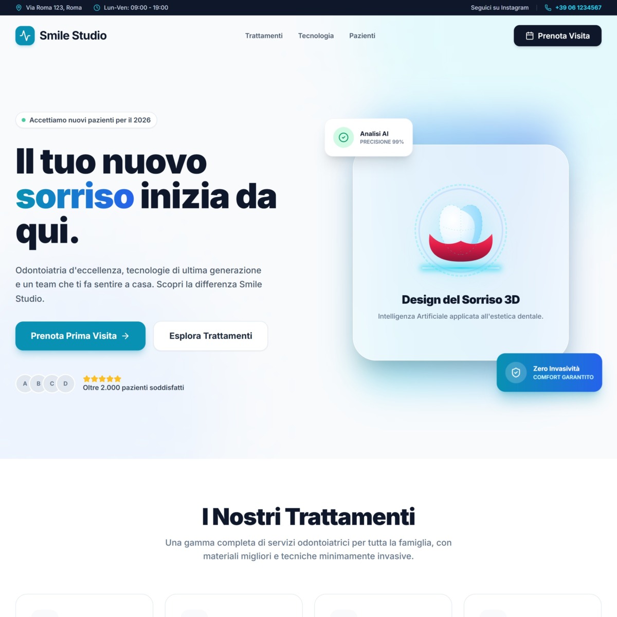 Template DentiWeb Smile Studio