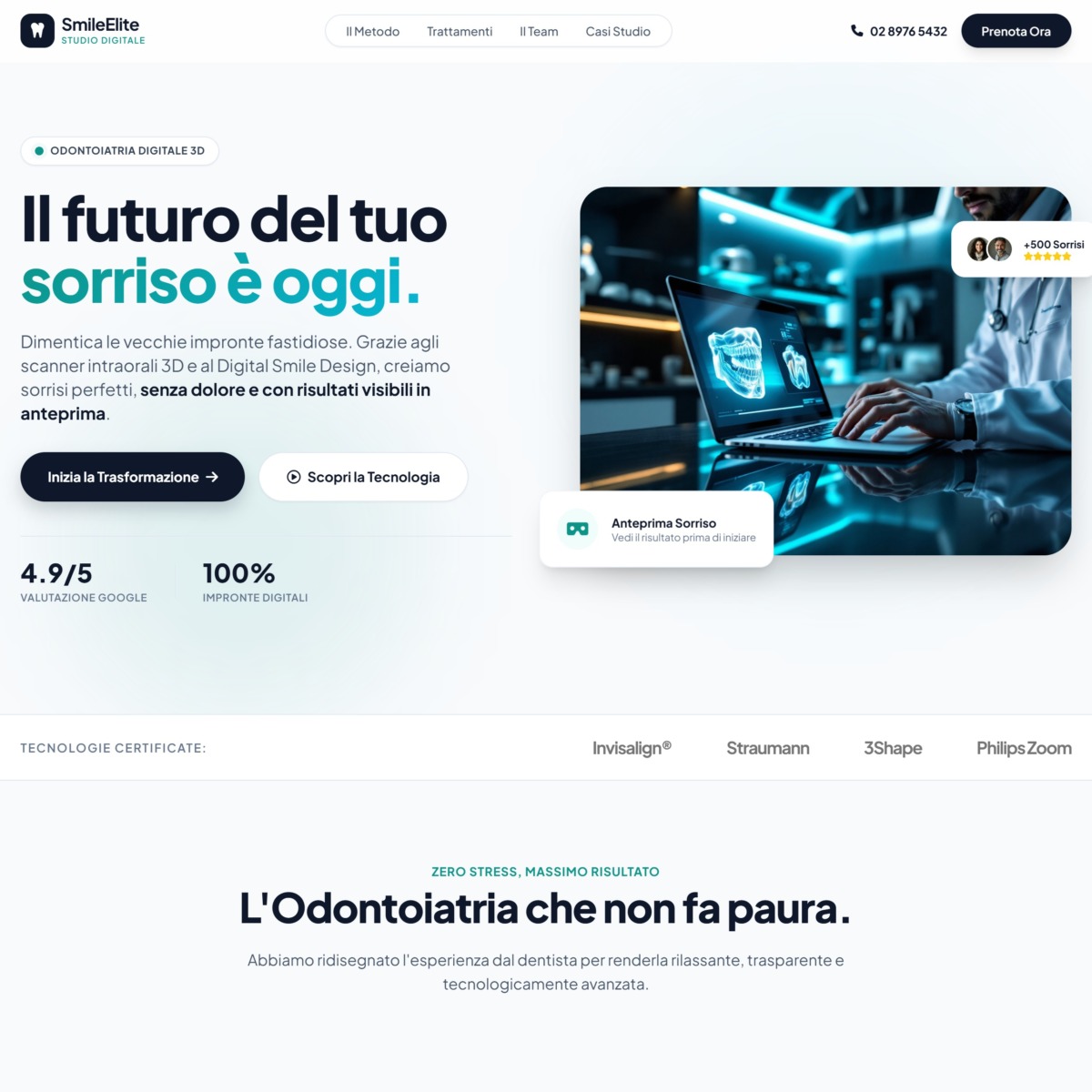 Template DentiWeb SmileElite Modern