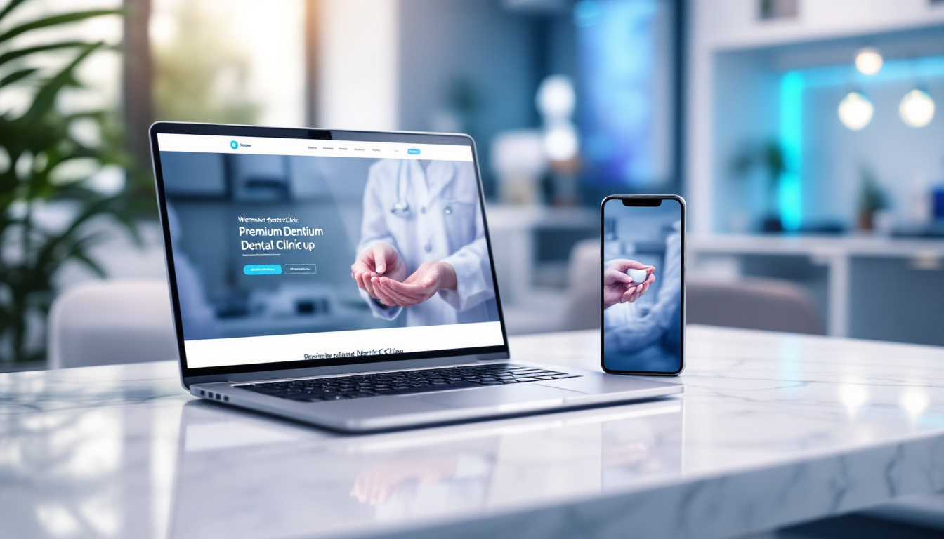 Sito web professionale per dentisti DentiWeb
